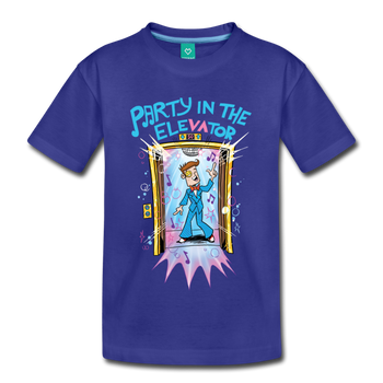 Party In The Elevator T-Shirt (Youth) - royal blue