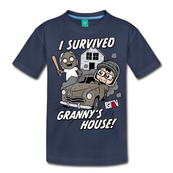 I Survived Granny's House T-Shirt (Youth) - navy