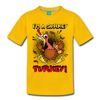 I'm A Gurkey Turkey T-Shirt - sun yellow