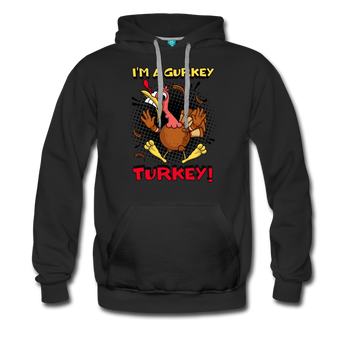 I'm A Gurkey Turkey Pullover Hoodie (Adult Unisex) - black