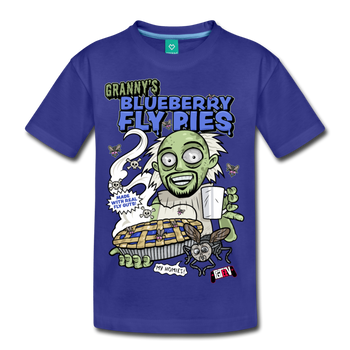 Granny's Blueberry Fly Pies - royal blue