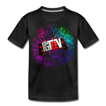 FGTeeV 3D Controller Logo T-Shirt - charcoal gray